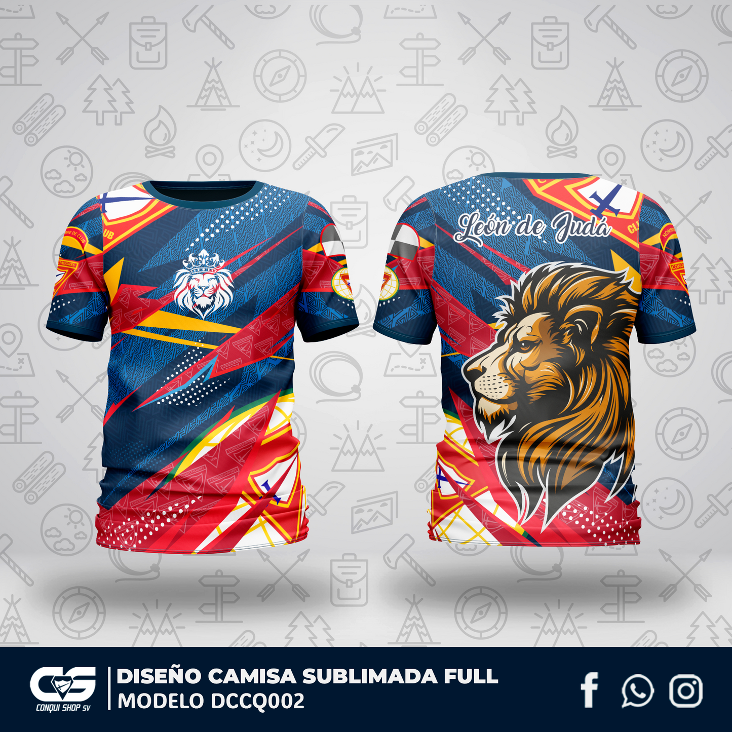 Diseño Camisa Conquistadores DCCQ002
