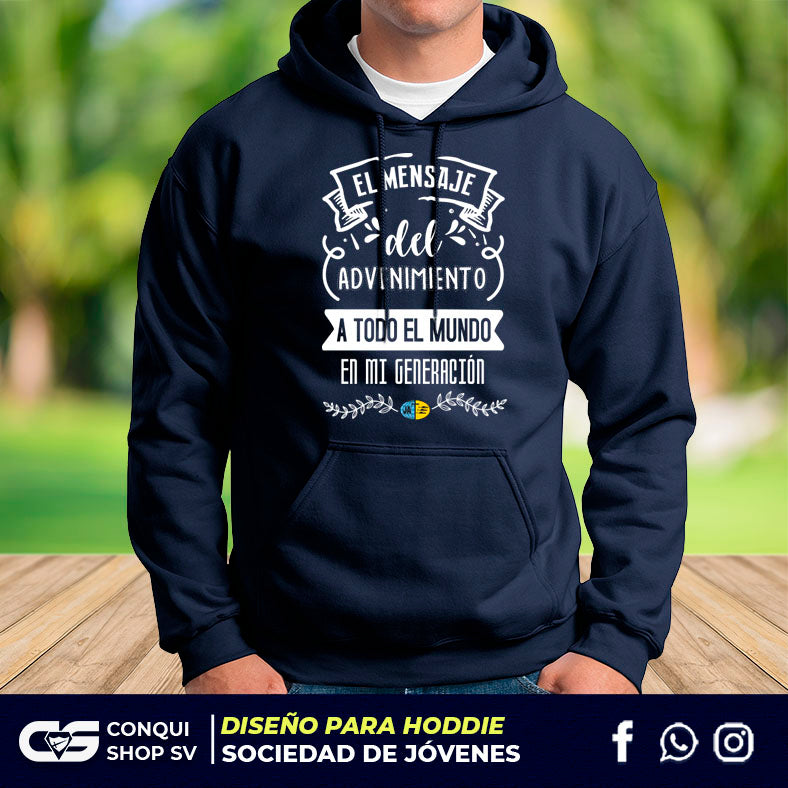 Diseño para Hoddie Sociedad de Jóvenes Adventista DHJAD001